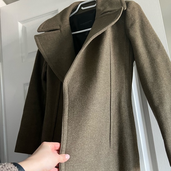 Club Monaco Collection Wool/Leather Coat - Picture 5 of 7